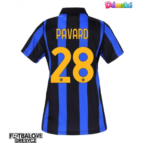 Inter Milan Benjamin Pavard #28 Dámské Domácí Dres 2026-27 Krátký Rukáv Inter Milan Benjamin Pavard #28 Dámské Domácí Dres 2026-27 Krátký Rukáv